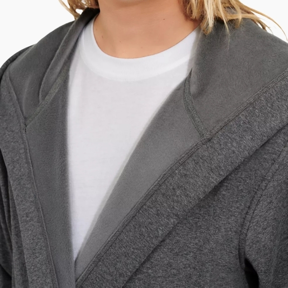 UGG Mens Leeland Fleece, Hooded Robe, Size M/L - Picture 5 of 6